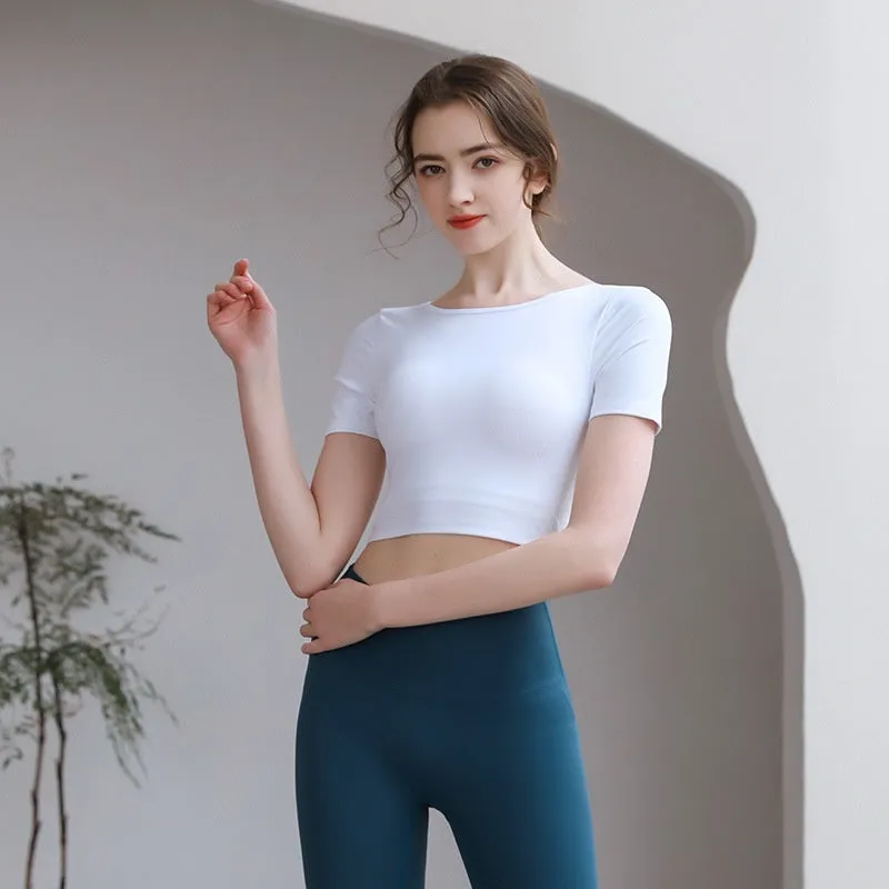 Tight Fit Yoga Top With Chest Pad Beauty Back Breathable sold by Zulily product image thumbnail 5