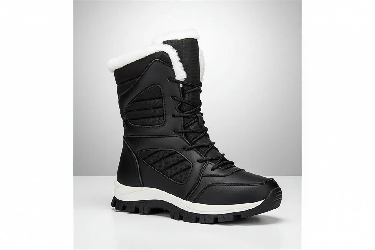 Women’s Winter Snow Boots – Fleece Lined Waterproof Cotton Boots sold by Zulily product image thumbnail 4