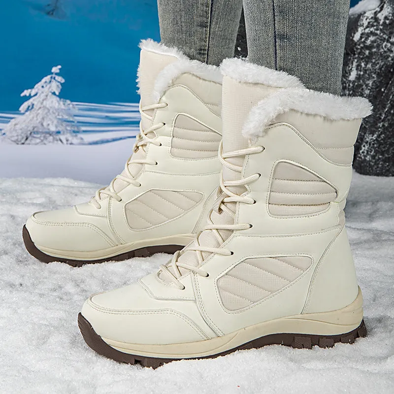 Women’s Winter Snow Boots – Fleece Lined Waterproof Cotton Boots sold by Zulily