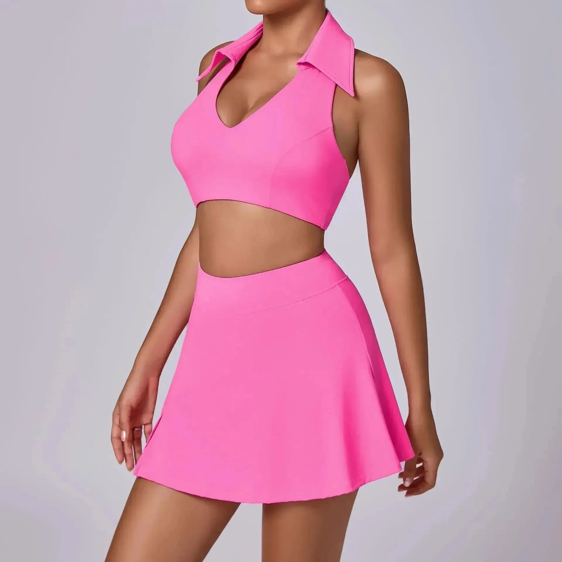 Seamless Tennis Skirt Set – Quick-Dry Workout Outfit sold by Zulily product image thumbnail 3