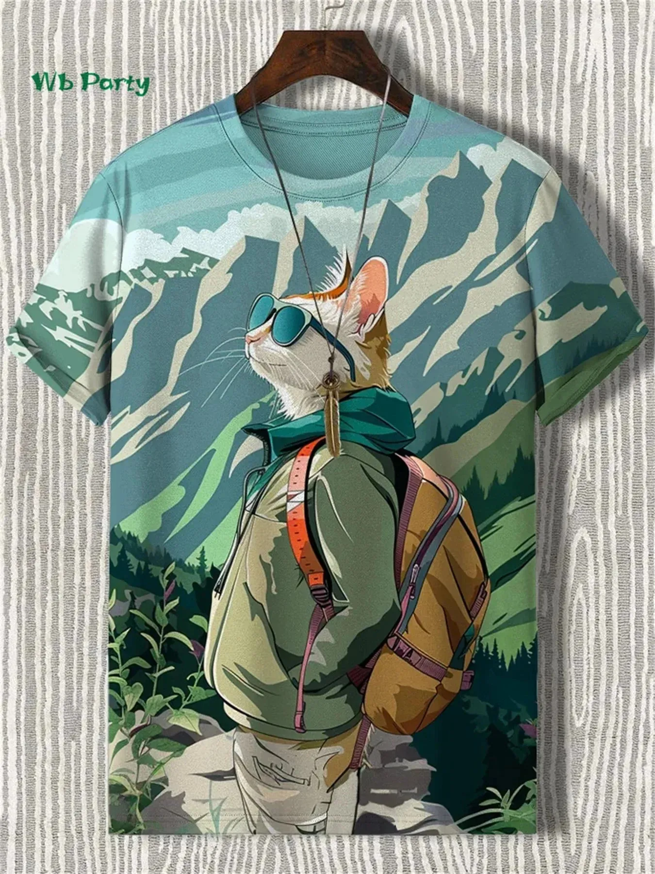 π± 3D Travel Cat Print T-Shirt β Playful Summer Streetwear sold by Zulily