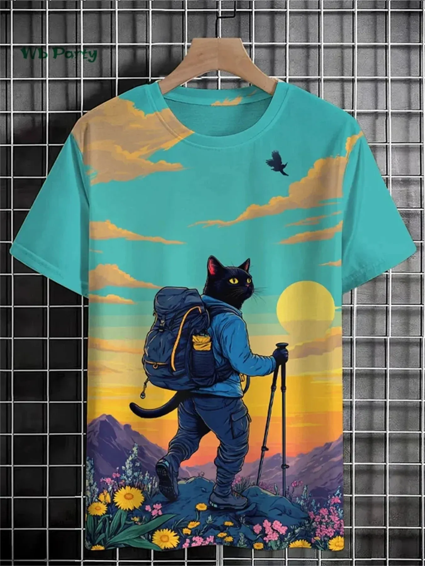 π± 3D Travel Cat Print T-Shirt β Playful Summer Streetwear sold by Zulily product image thumbnail 5