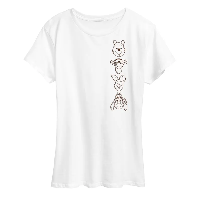 Winnie the Pooh - Tigger, Pooh Bear, Piglet, and Eeyore - Women's Short Sleeve Graphic T-Shirt made by Zulily