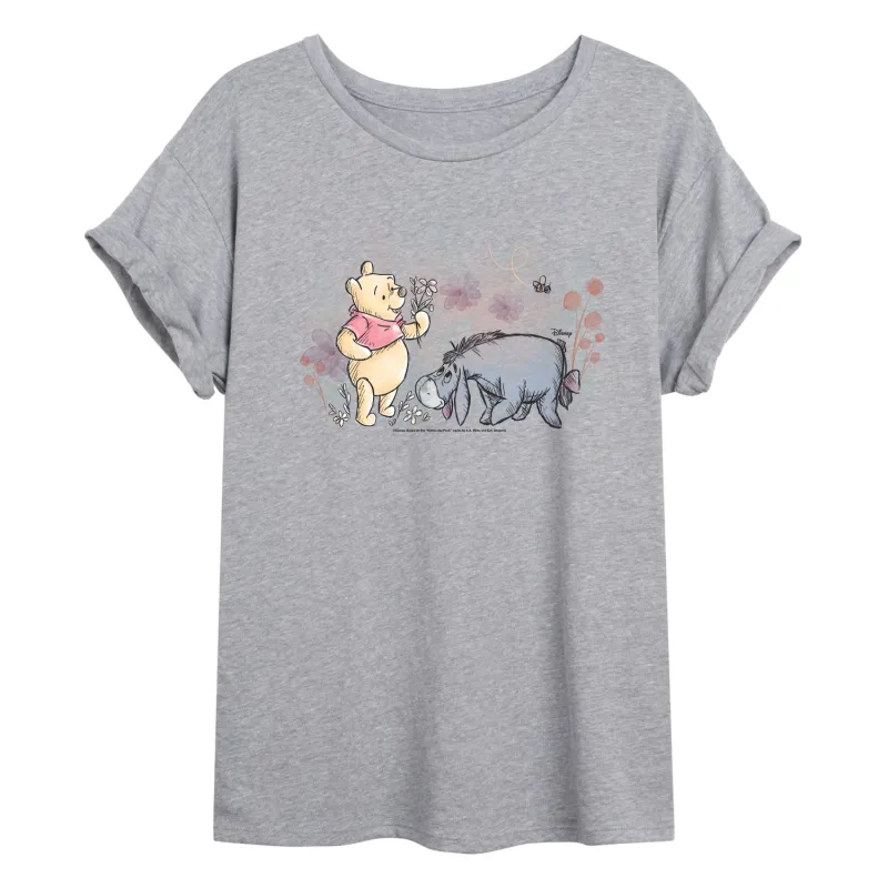 Disney - Winnie And Eeyore Field - Women's Oversized T-Shirt made by Disney