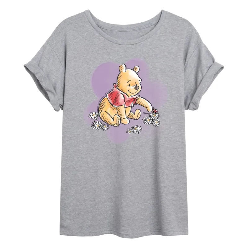 Disney - Winnie Floral - Women's Oversized T-Shirt made by Disney