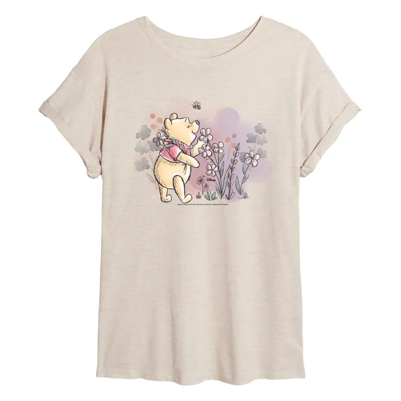 Disney - Smell The Flowers - Women's Oversized T-Shirt made by Disney