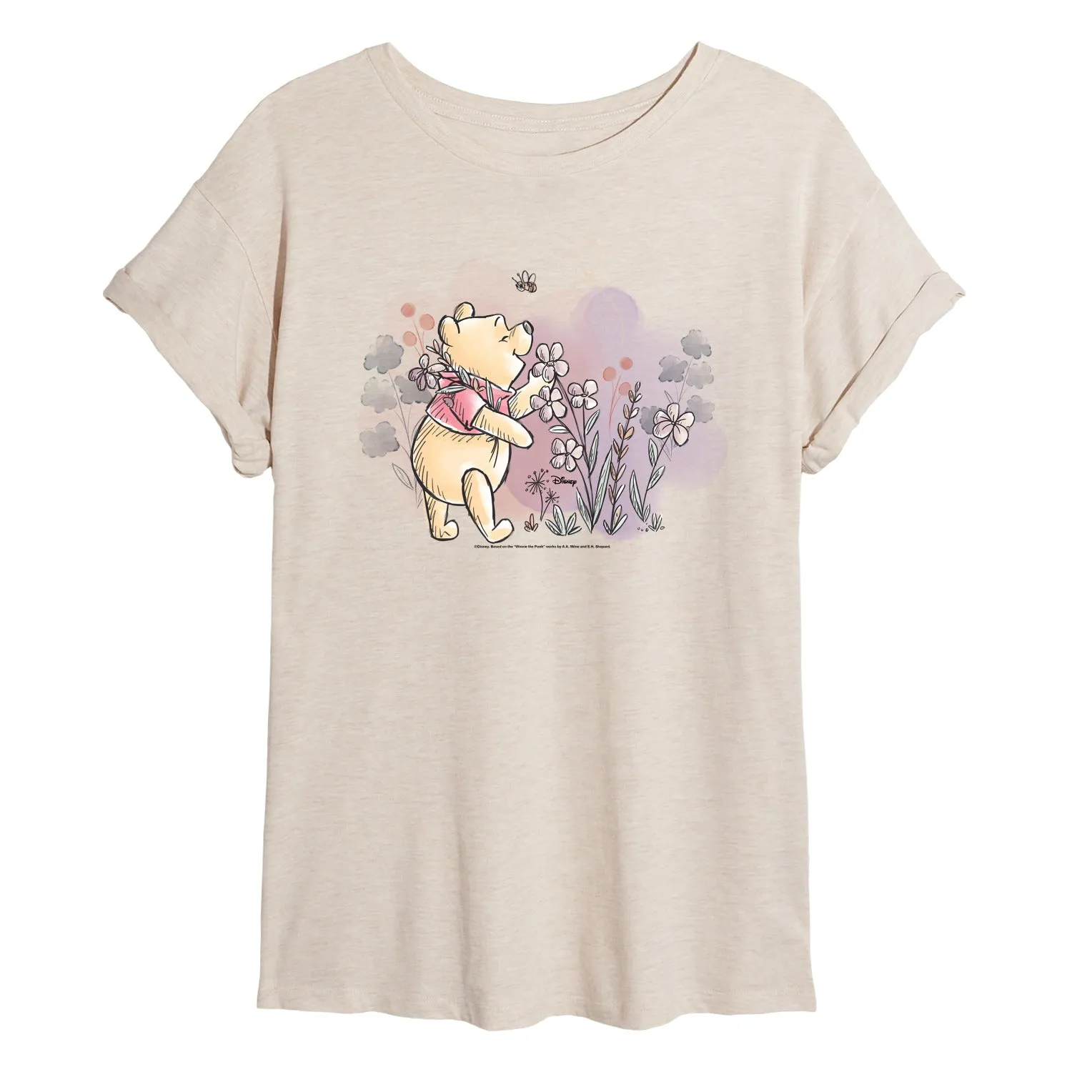 Disney - Smell The Flowers - Women's Oversized T-Shirt sold by Zulily