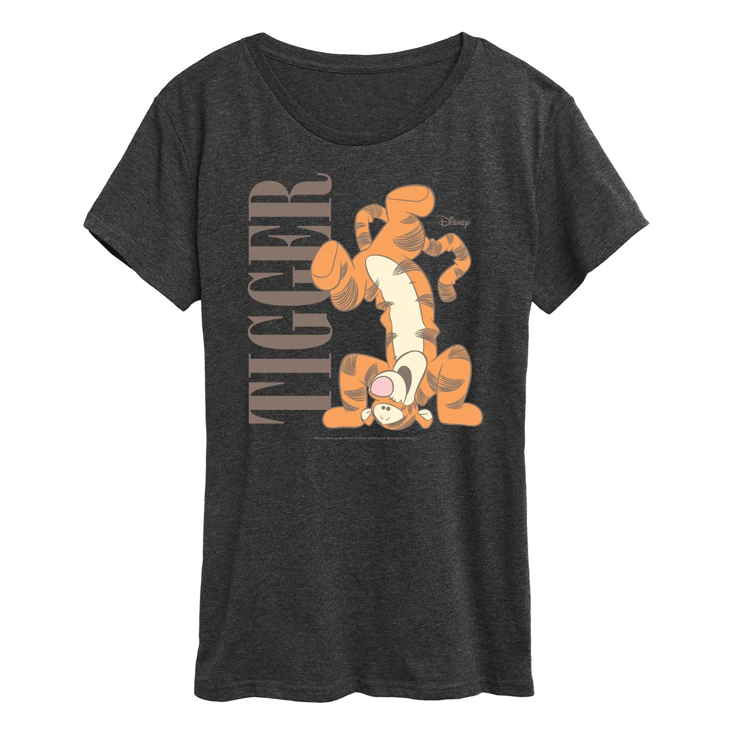 Winnie the Pooh - Hand Stand Tigger - Women's Short Sleeve Graphic T-Shirt sold by Zulily product image thumbnail 3