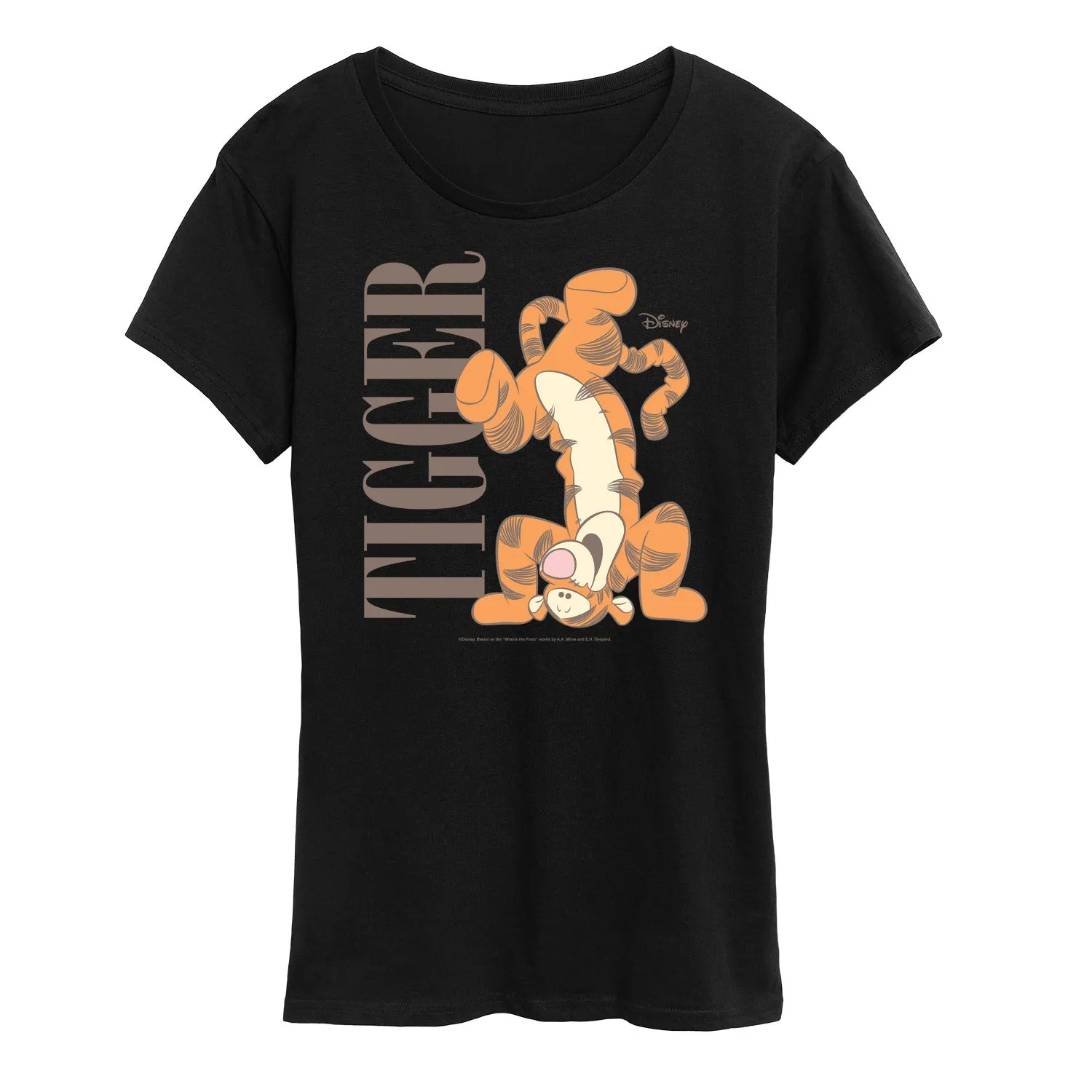 Winnie the Pooh - Hand Stand Tigger - Women's Short Sleeve Graphic T-Shirt sold by Zulily product image thumbnail 2