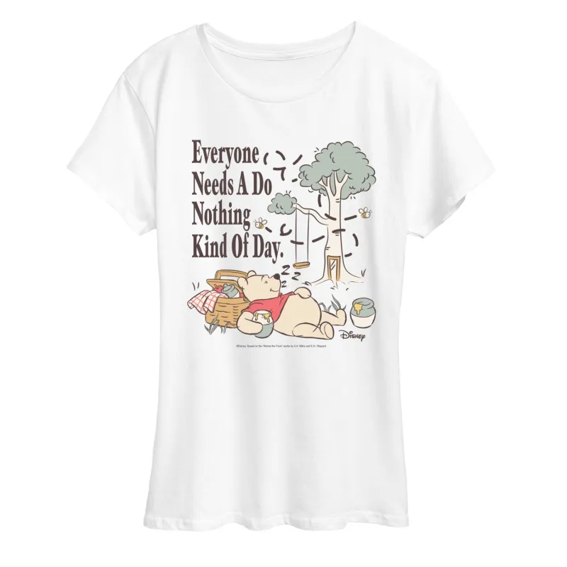 Winnie the Pooh - Nothing Kind of Day - Women's Short Sleeve Graphic T-Shirt made by Zulily