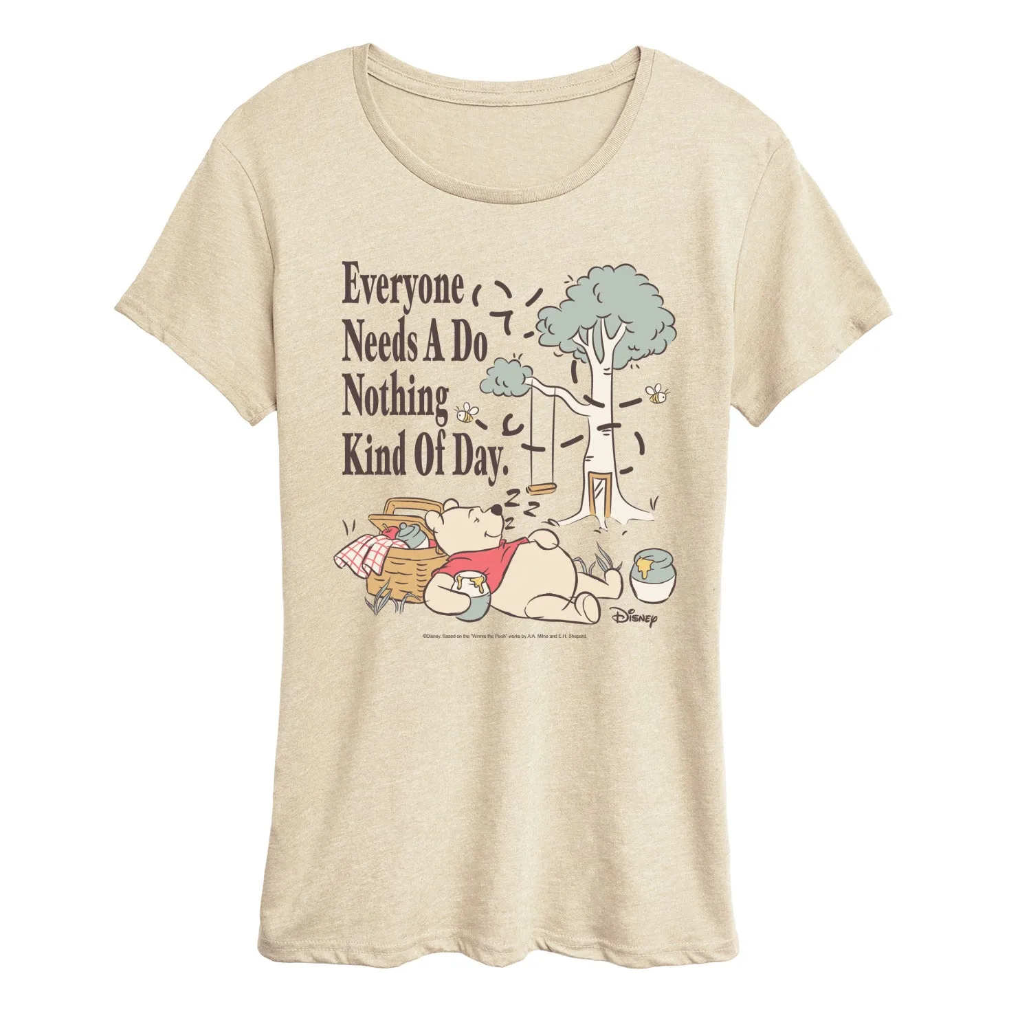 Winnie the Pooh - Nothing Kind of Day - Women's Short Sleeve Graphic T-Shirt sold by Zulily product image thumbnail 2