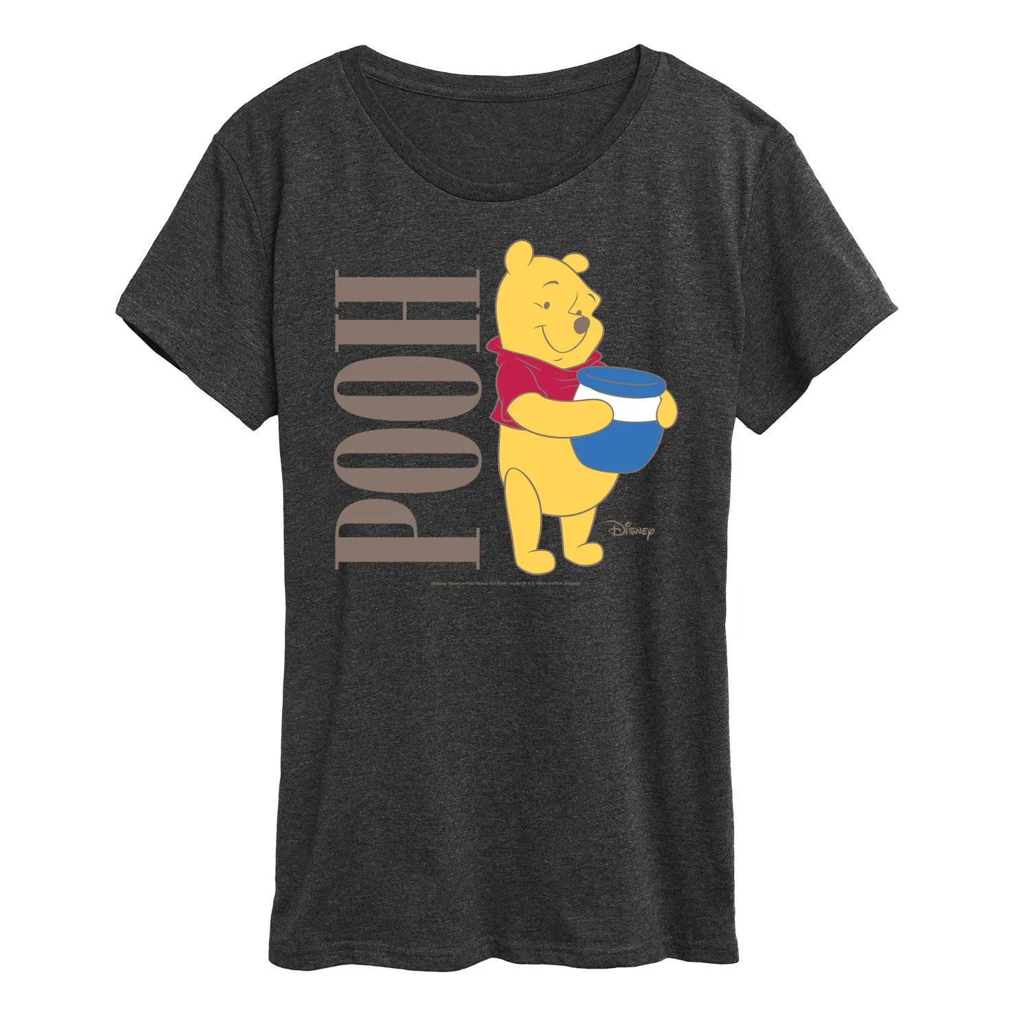 Winnie the Pooh - Pooh With Honey Jar - Women's Short Sleeve Graphic T-Shirt sold by Zulily product image thumbnail 3