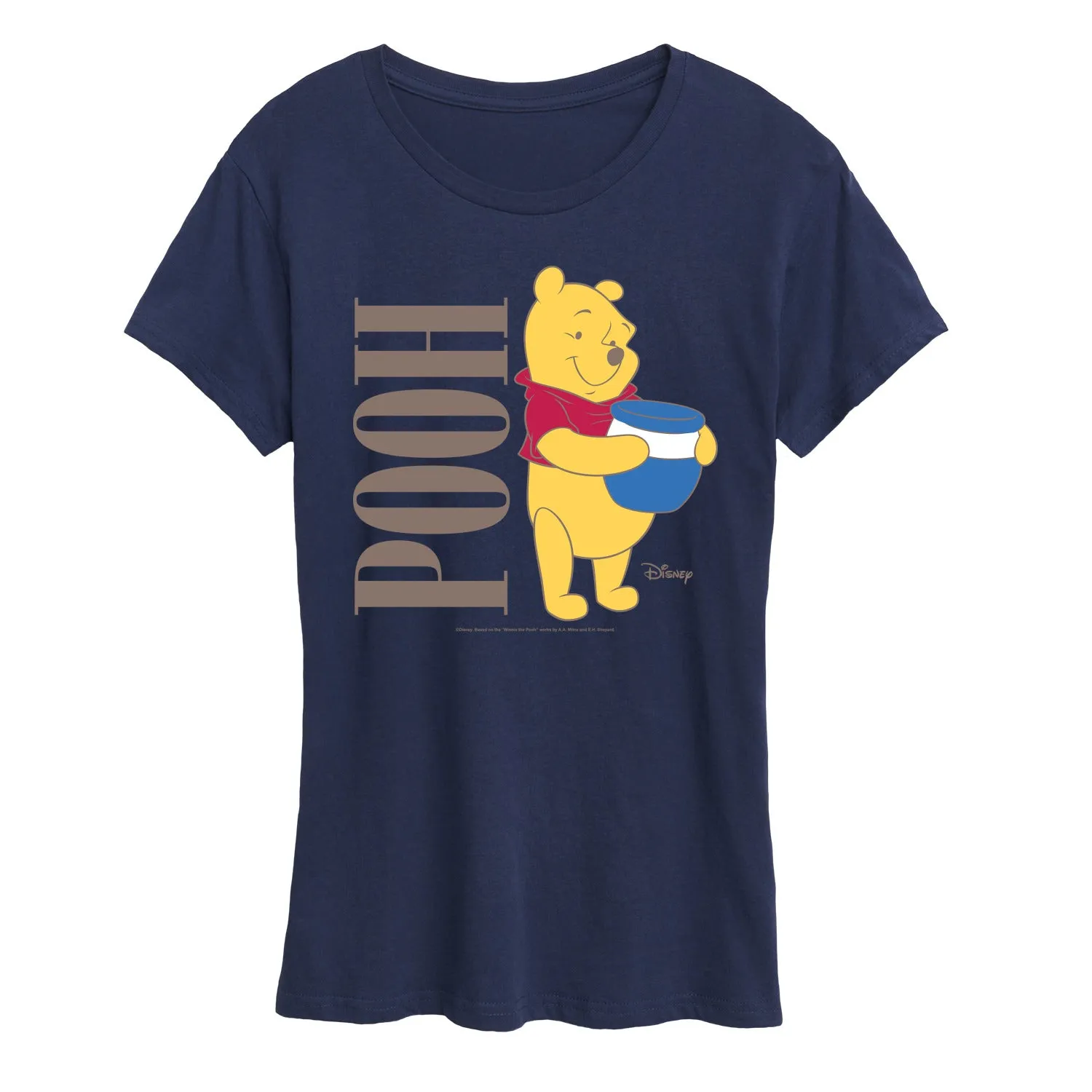 Winnie the Pooh - Pooh With Honey Jar - Women's Short Sleeve Graphic T-Shirt sold by Zulily product image thumbnail 5