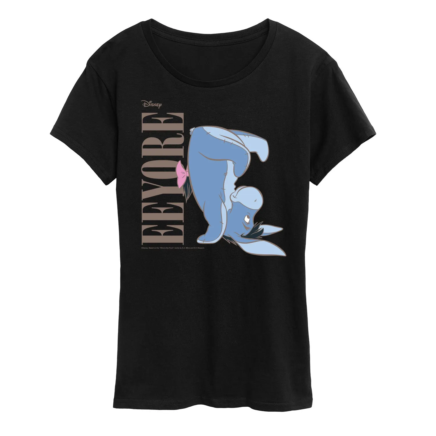 Winnie the Pooh - Hand Stand Eeyore - Women's Short Sleeve Graphic T-Shirt sold by Zulily product image thumbnail 2