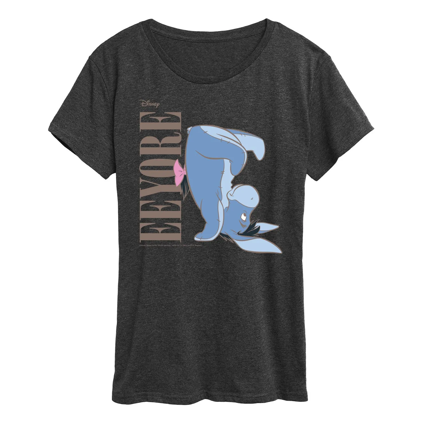 Winnie the Pooh - Hand Stand Eeyore - Women's Short Sleeve Graphic T-Shirt sold by Zulily product image thumbnail 3