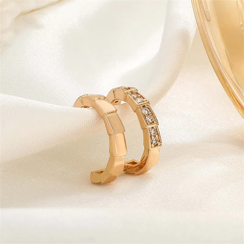 Cubic Zirconia & Goldtone Snake Layered Ear Cuff made by Zulily