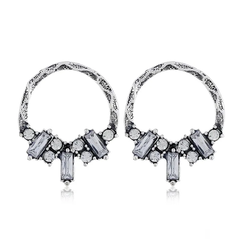 Crystal & Cubic Zirconia Silvertone Drop Earrings made by Zulily
