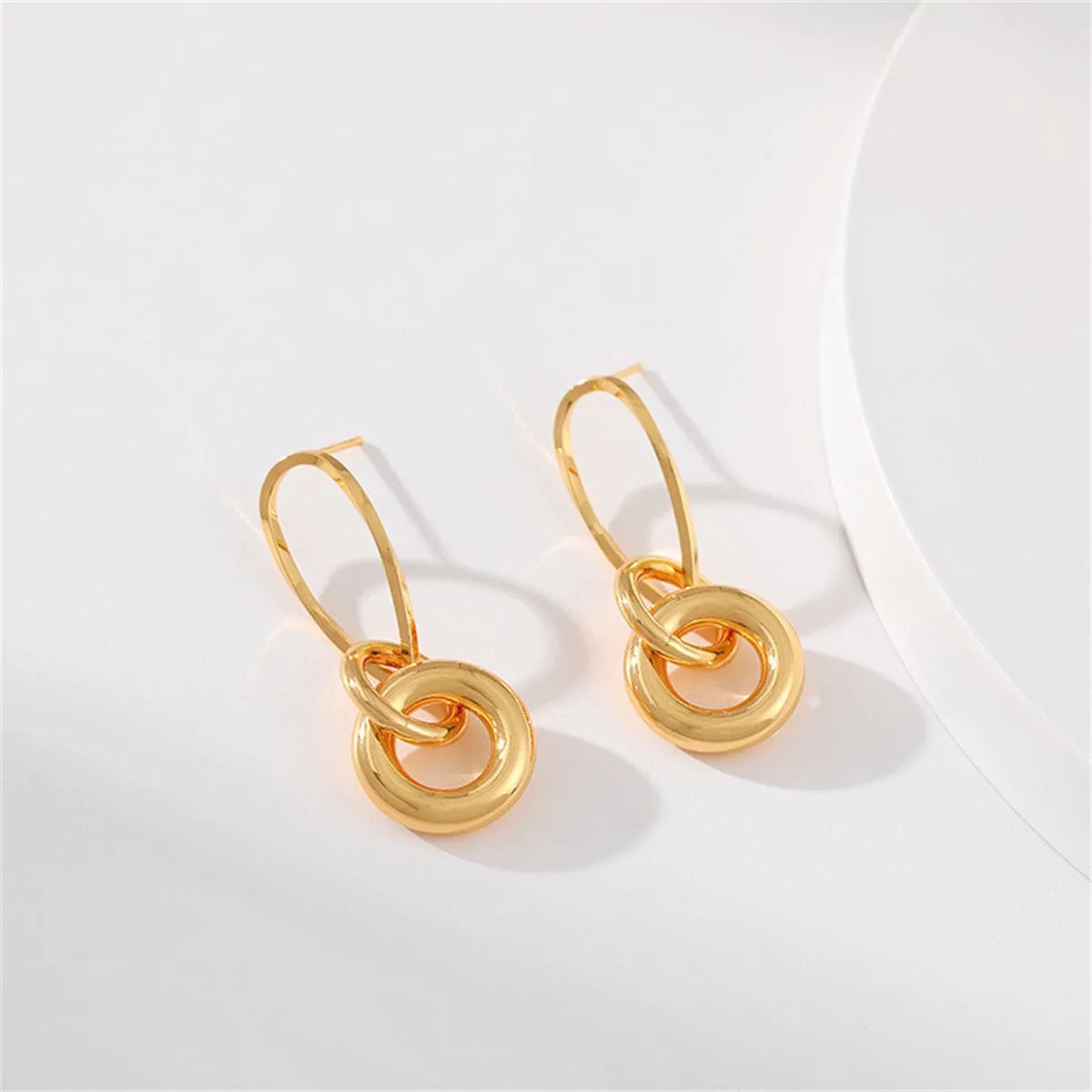 Goldtone Pear-Shaped & Round Dangle Earrings sold by Zulily product image thumbnail 3