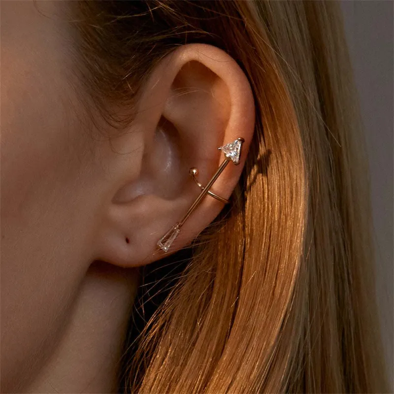 Crystal & Goldtone Arrow Ear Cuff made by Zulily