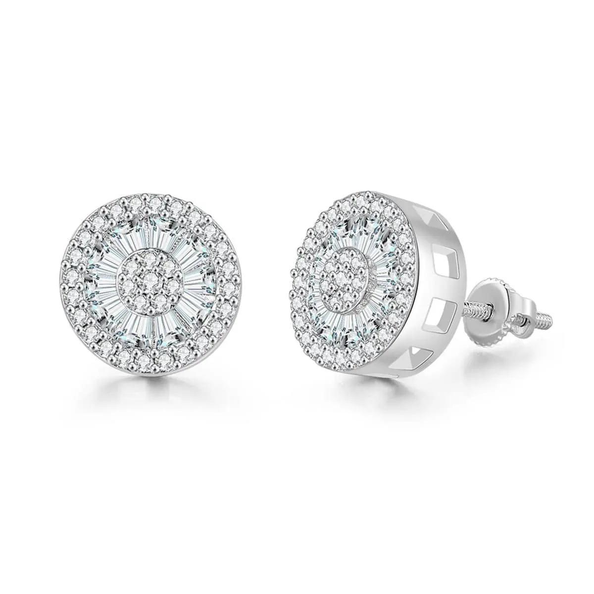 Cubic Zirconia & Crystal Round Stud Earrings sold by Zulily