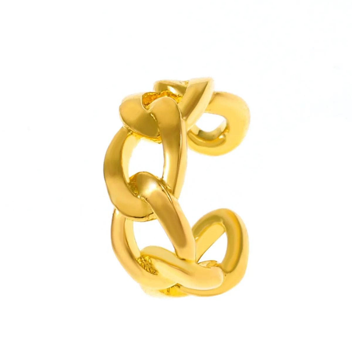 Goldtone Curb Chain Ear Cuff sold by Zulily product image thumbnail 2