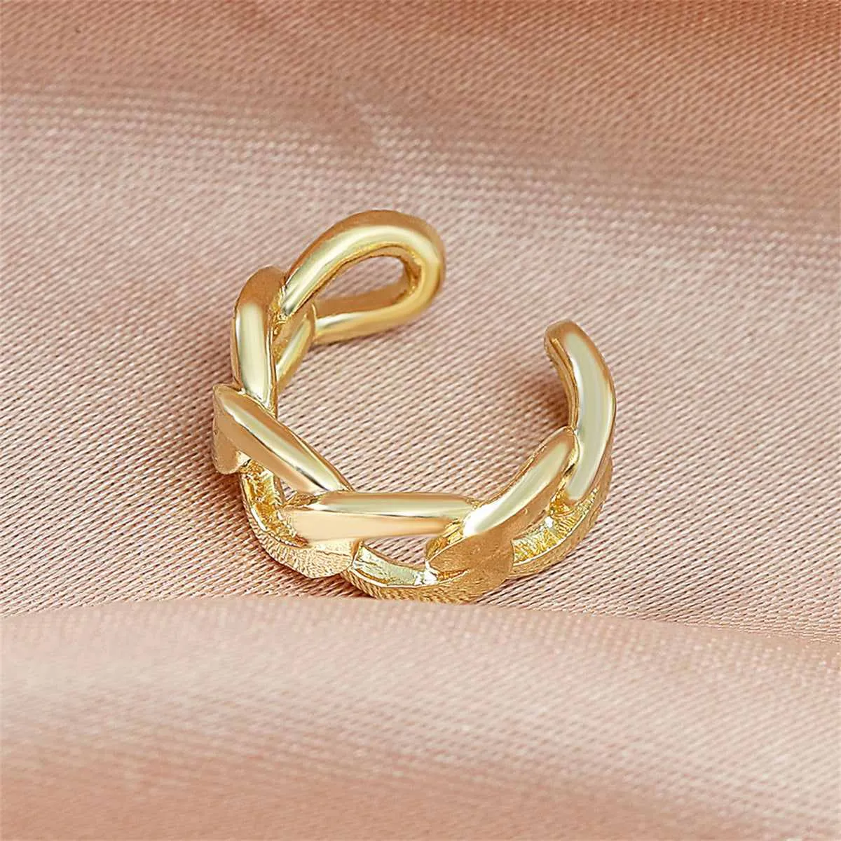 Goldtone Curb Chain Ear Cuff sold by Zulily product image thumbnail 3