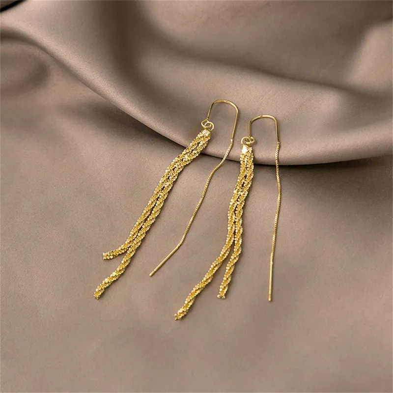 Goldtone Twine Ear Threaders made by Zulily