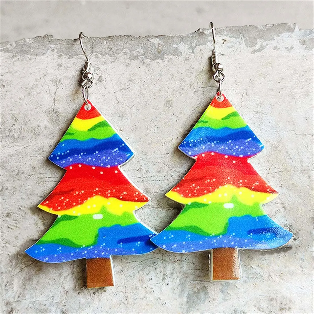 Red & Blue Christmas Tree Drop Earrings sold by Zulily