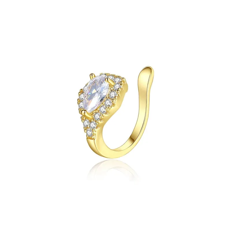 Crystal & Cubic Zirconia Drop Ear Cuff made by Zulily