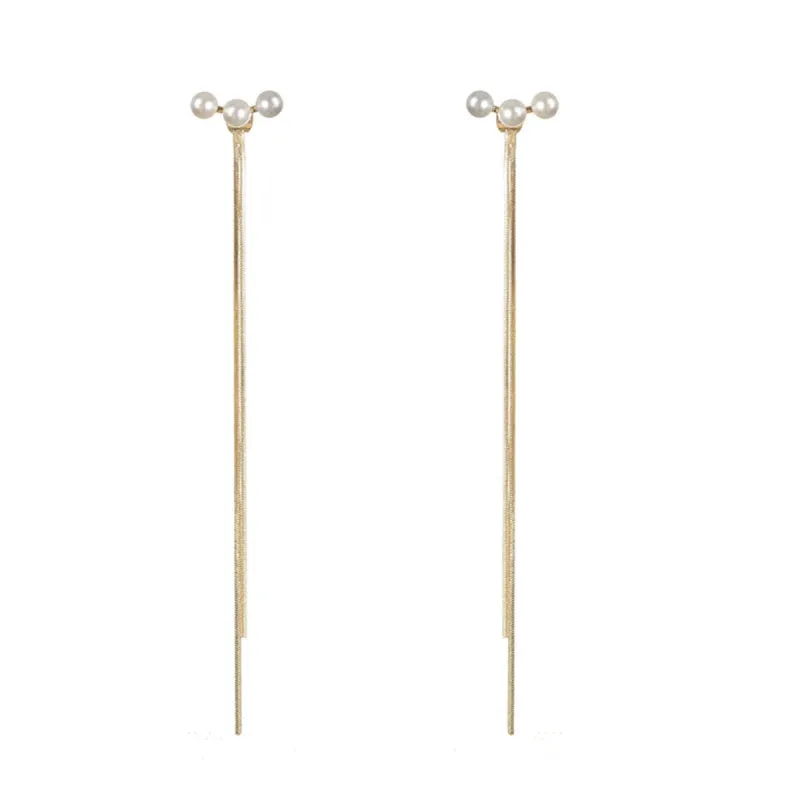 Pearl & Goldtone Tassel Ear Jackets made by Zulily