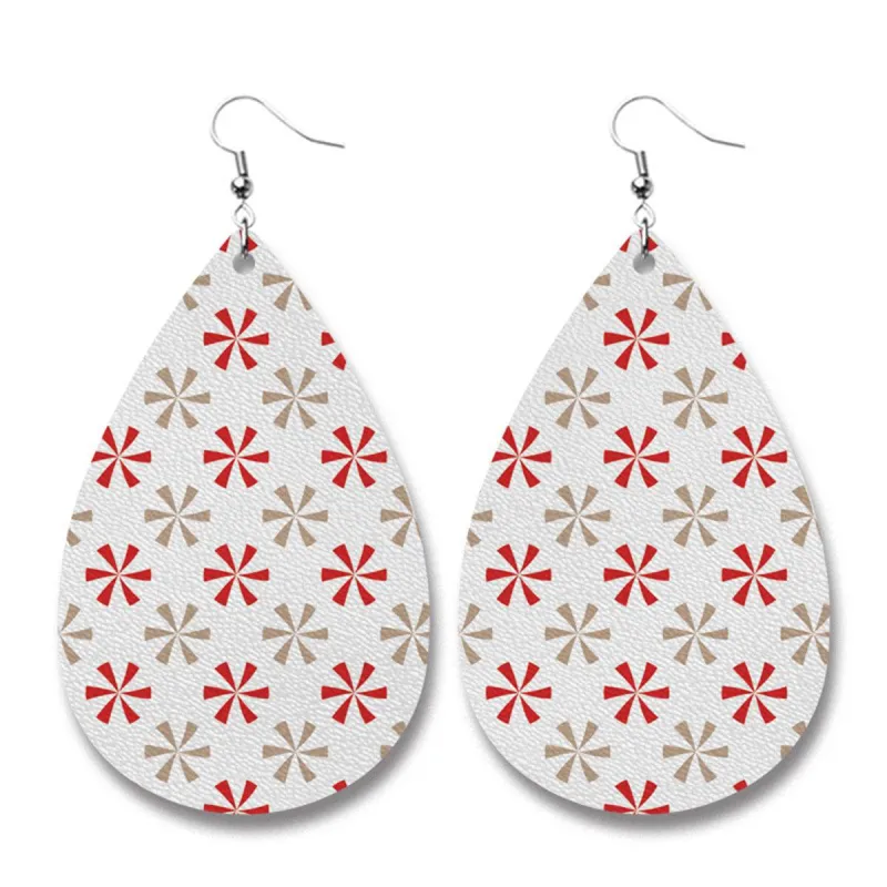 White Polystyrene & Silvertone Flowers Drop Earrings made by Zulily
