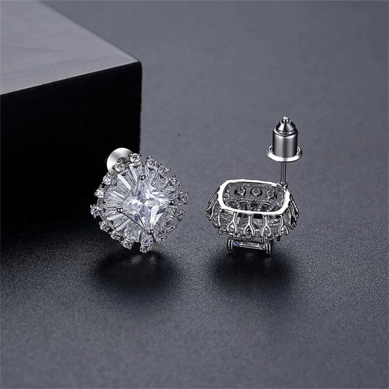 Crystal & Cubic Zirconia Silvertone Hola Stud Earrings made by Zulily