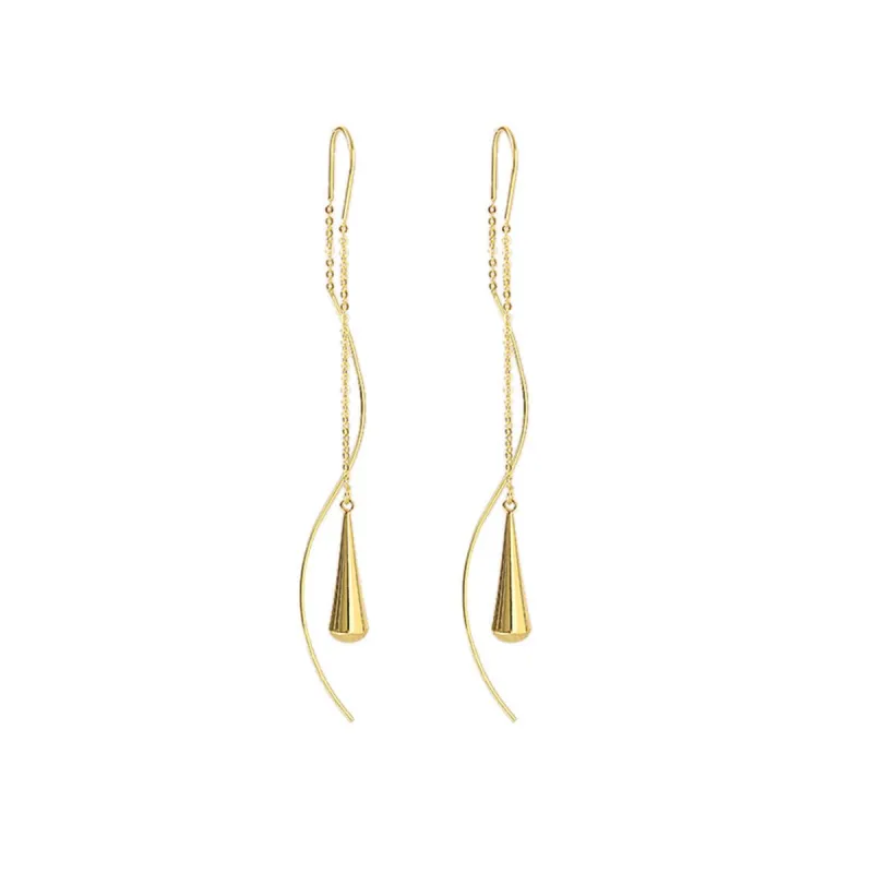 Goldtone Threader Drop Earrings made by Zulily