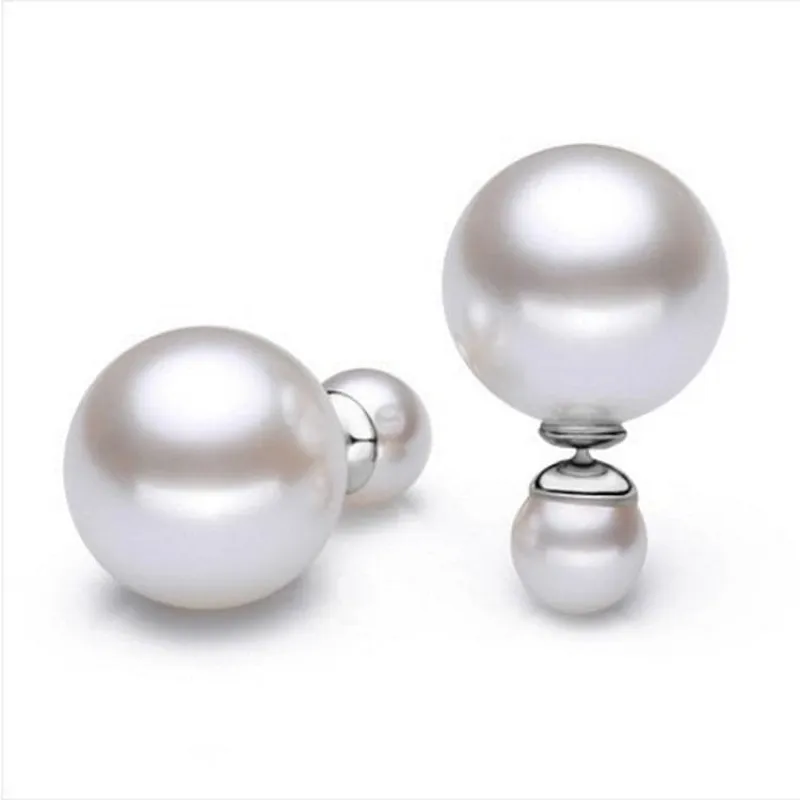 Pearl & Silvertone Round Ear Jackets made by Zulily