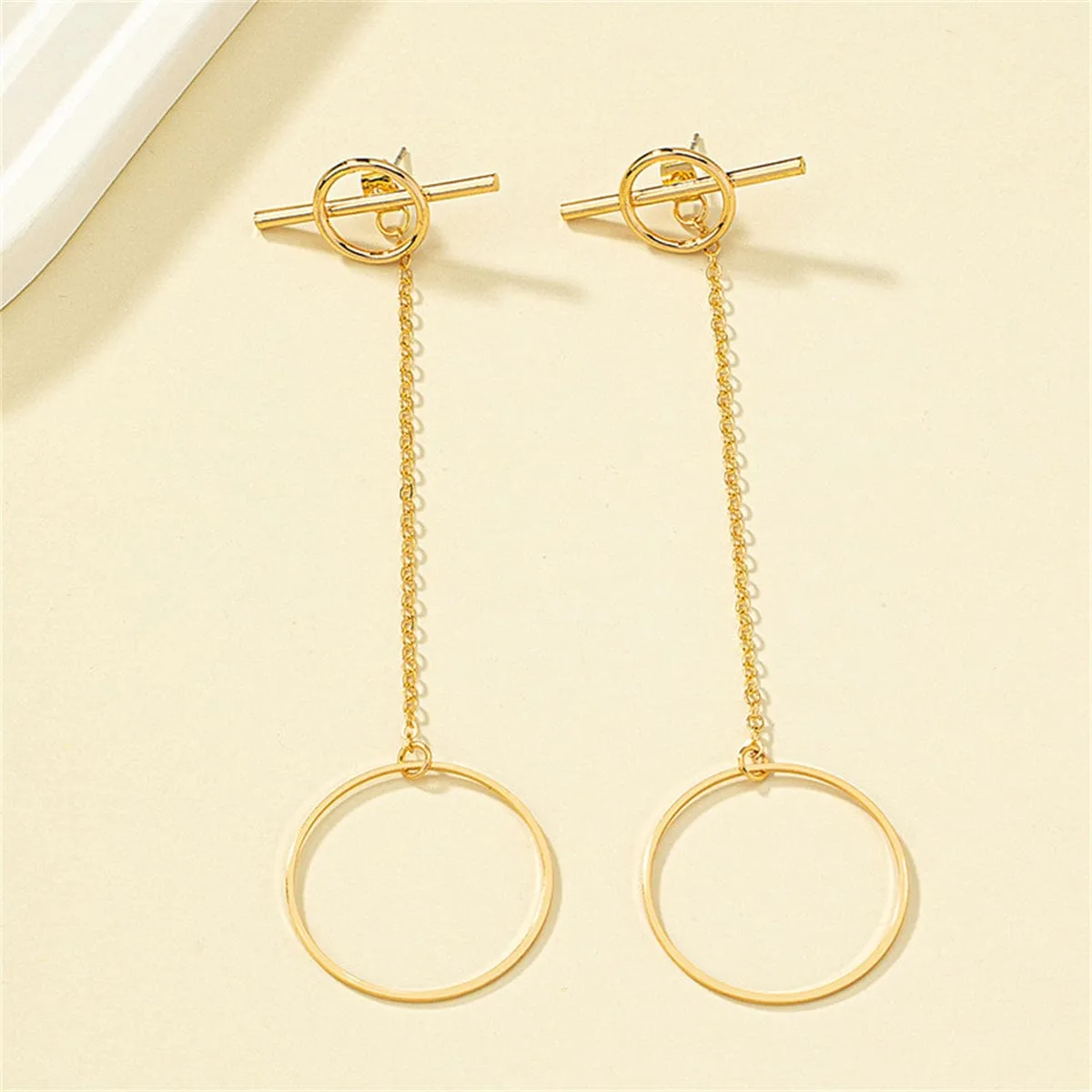 Goldtone Circle Bar Ear Jackets sold by Zulily product image thumbnail 2