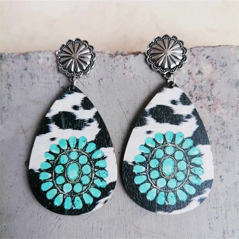 Black Wood & Silvertone Drop Earrings made by Zulily