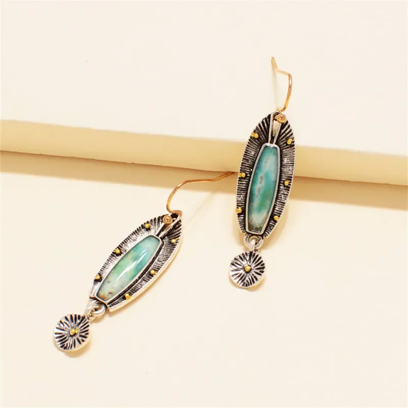 Green Resin & Two-Tone Fish Drop Earrings made by Zulily