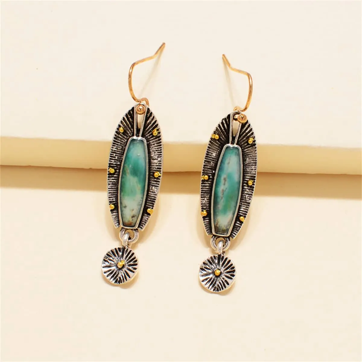 Green Resin & Two-Tone Fish Drop Earrings sold by Zulily product image thumbnail 2