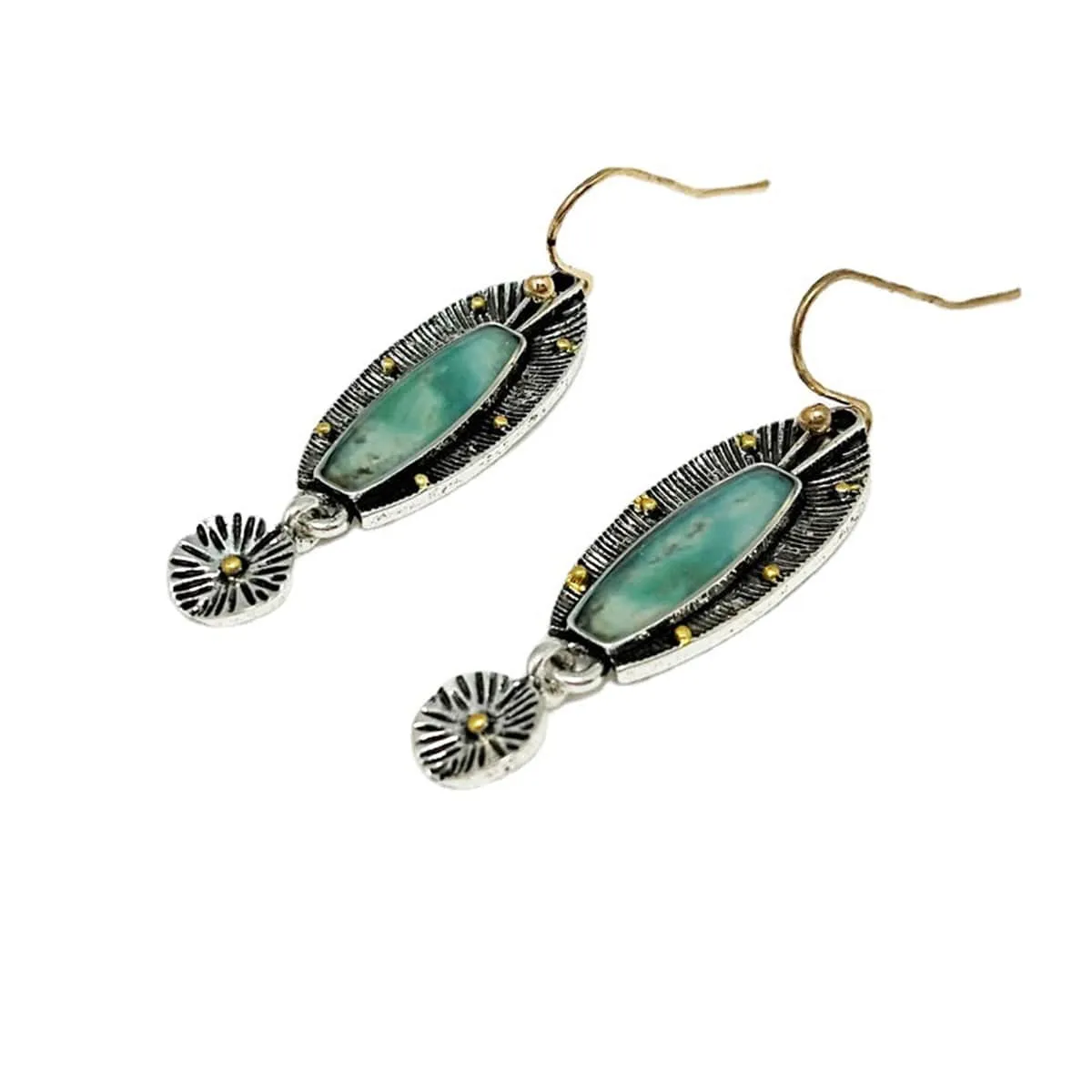 Green Resin & Two-Tone Fish Drop Earrings sold by Zulily product image thumbnail 3