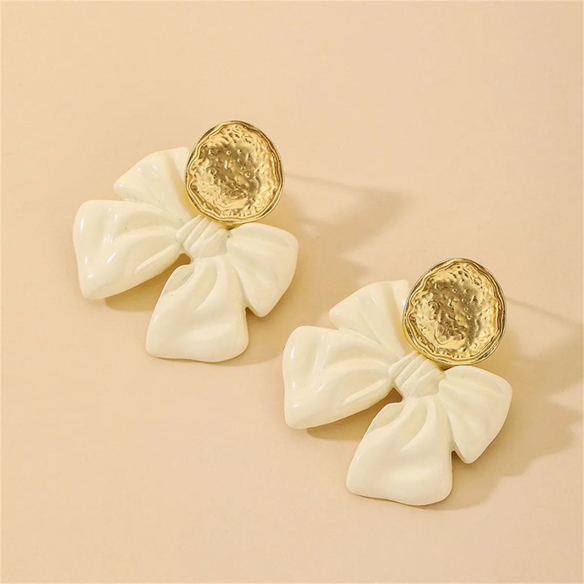 Enamel & Goldtone Bow Drop Earrings sold by Zulily product image thumbnail 3