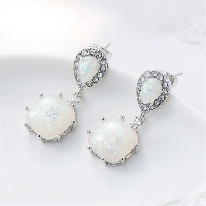Resin & Cubic Zirconia Drop Earrings made by Zulily
