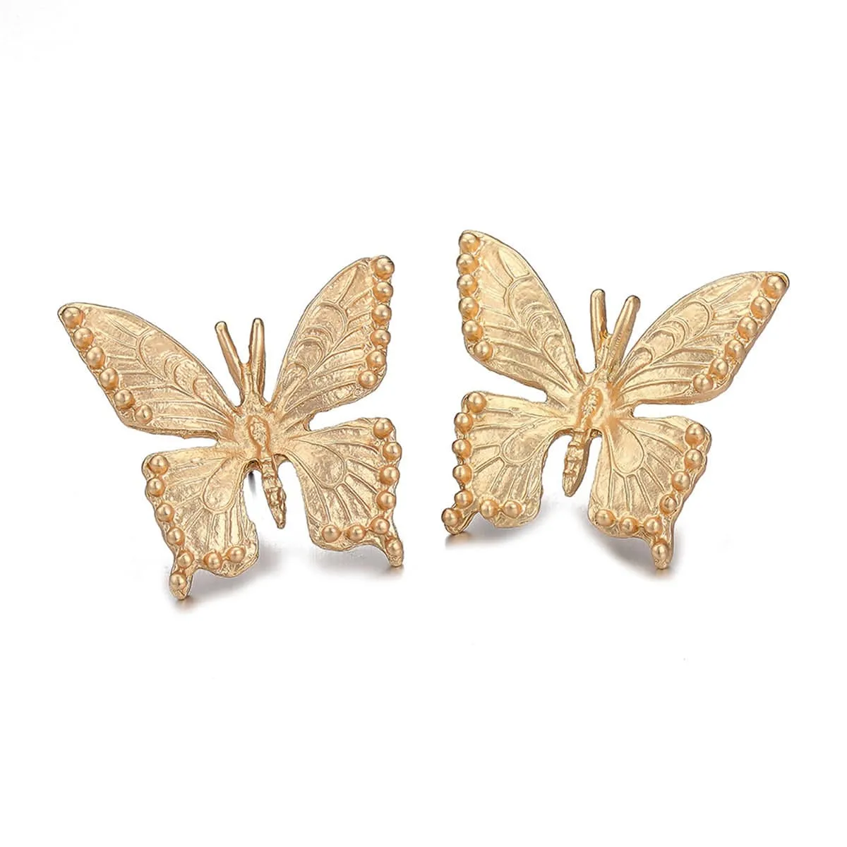 Goldtone Butterfly Stud Earrings sold by Zulily product image thumbnail 3
