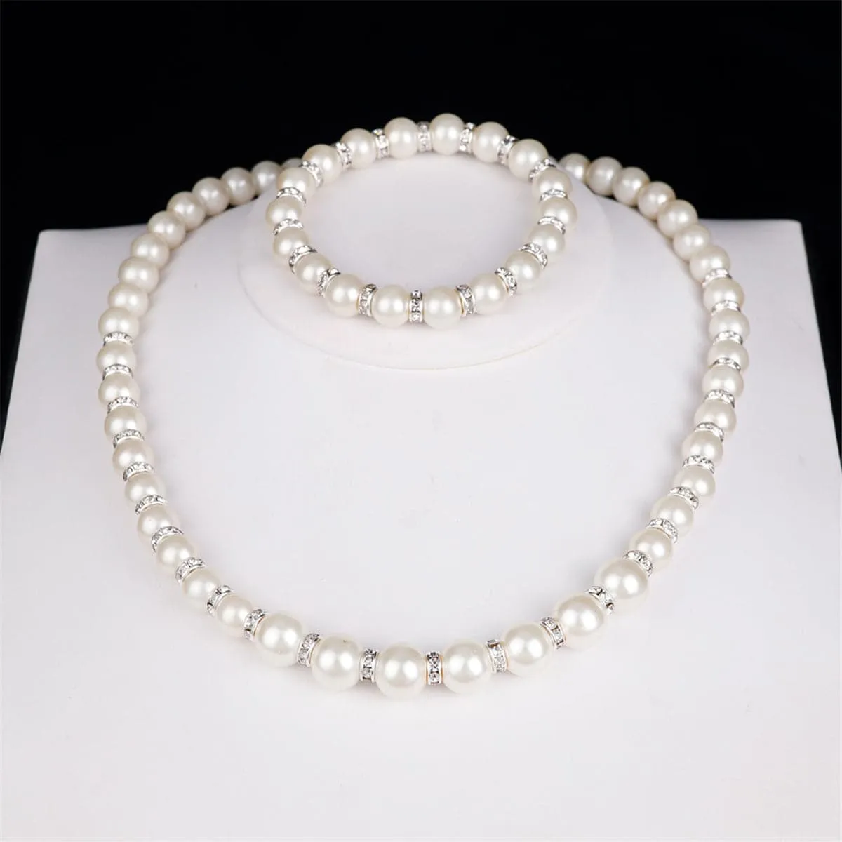Cubic Zirconia & Pearl Polished Jewelry Set sold by Zulily product image thumbnail 3