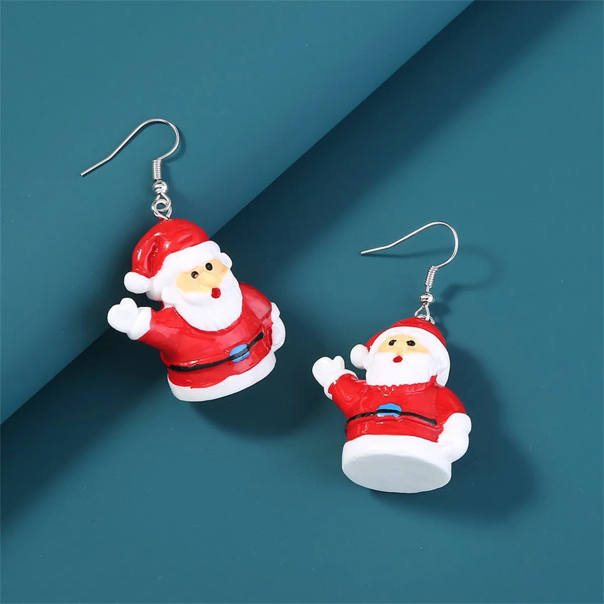 Red & White Santa Drop Earrings sold by Zulily product image thumbnail 3