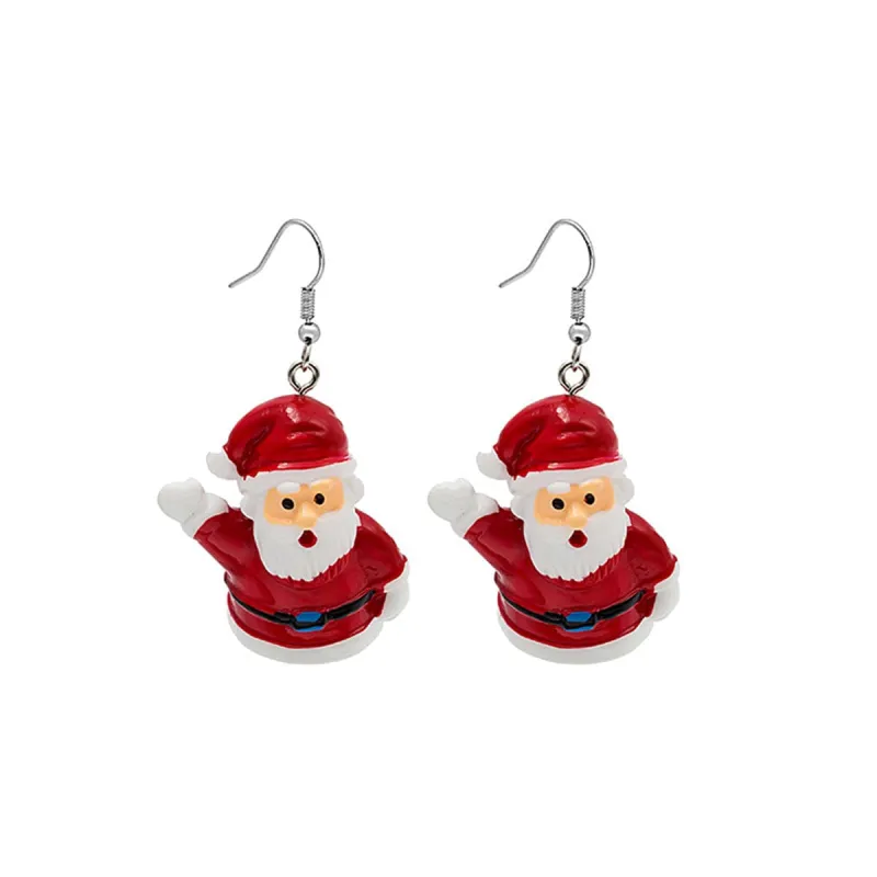 Red & White Santa Drop Earrings made by Zulily