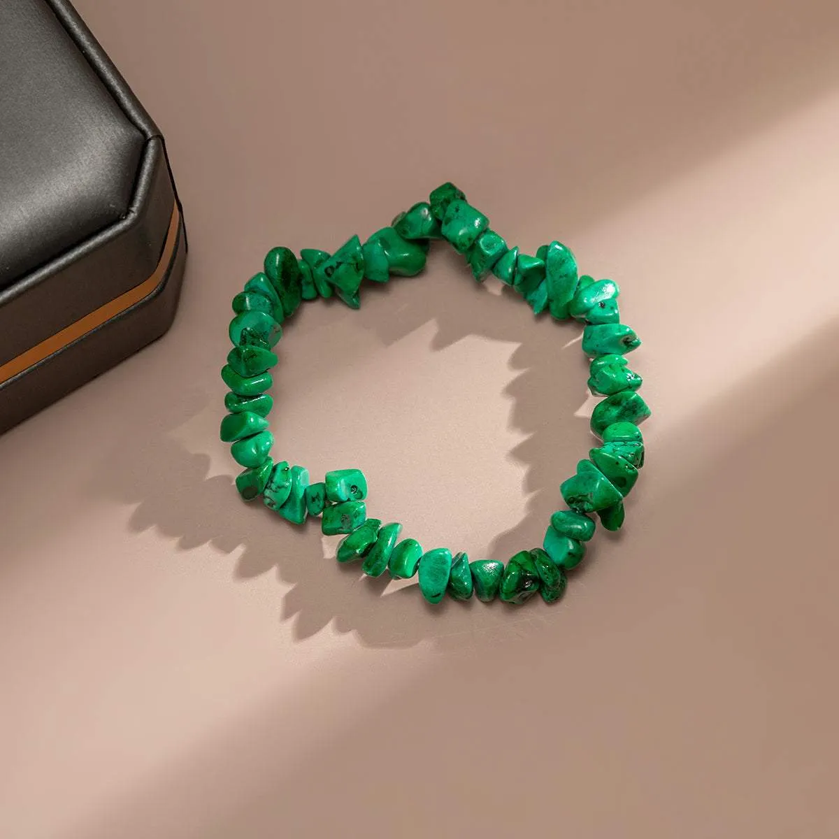 Dark Green Quartz Beaded Stretch Bracelet sold by Zulily product image thumbnail 3
