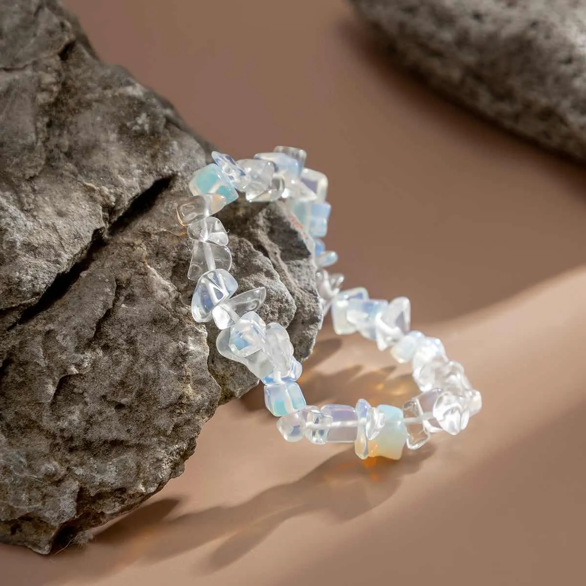 White Resin Stretch Bracelet sold by Zulily product image thumbnail 2