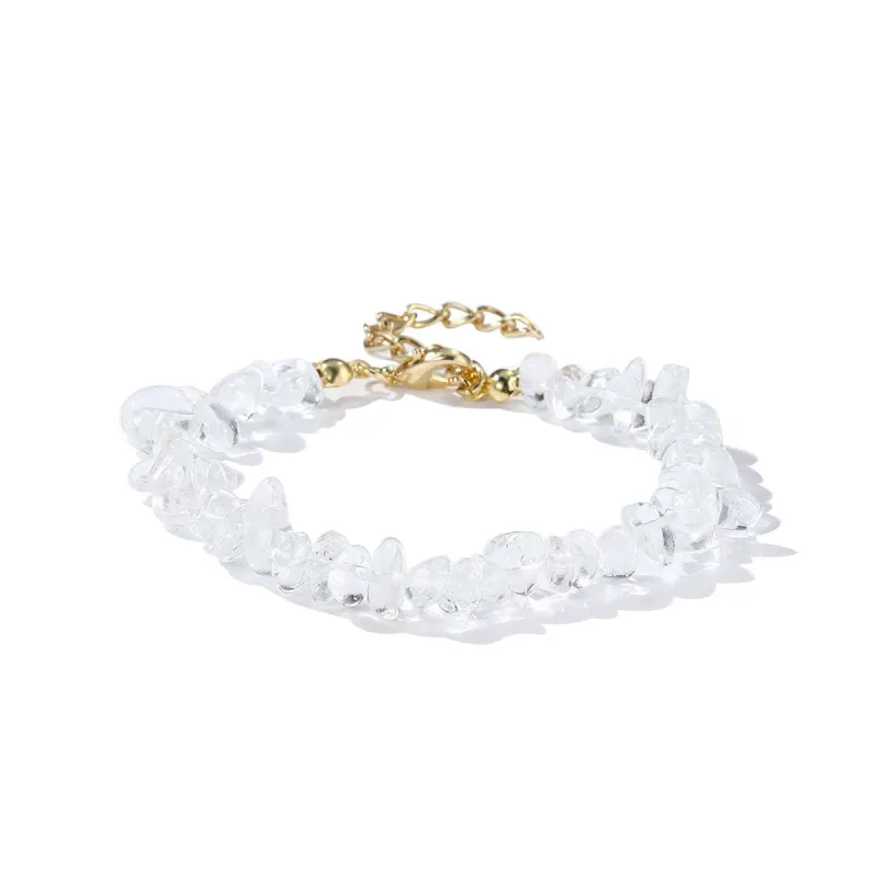 Clear Resin & Goldtone Bracelet made by Zulily