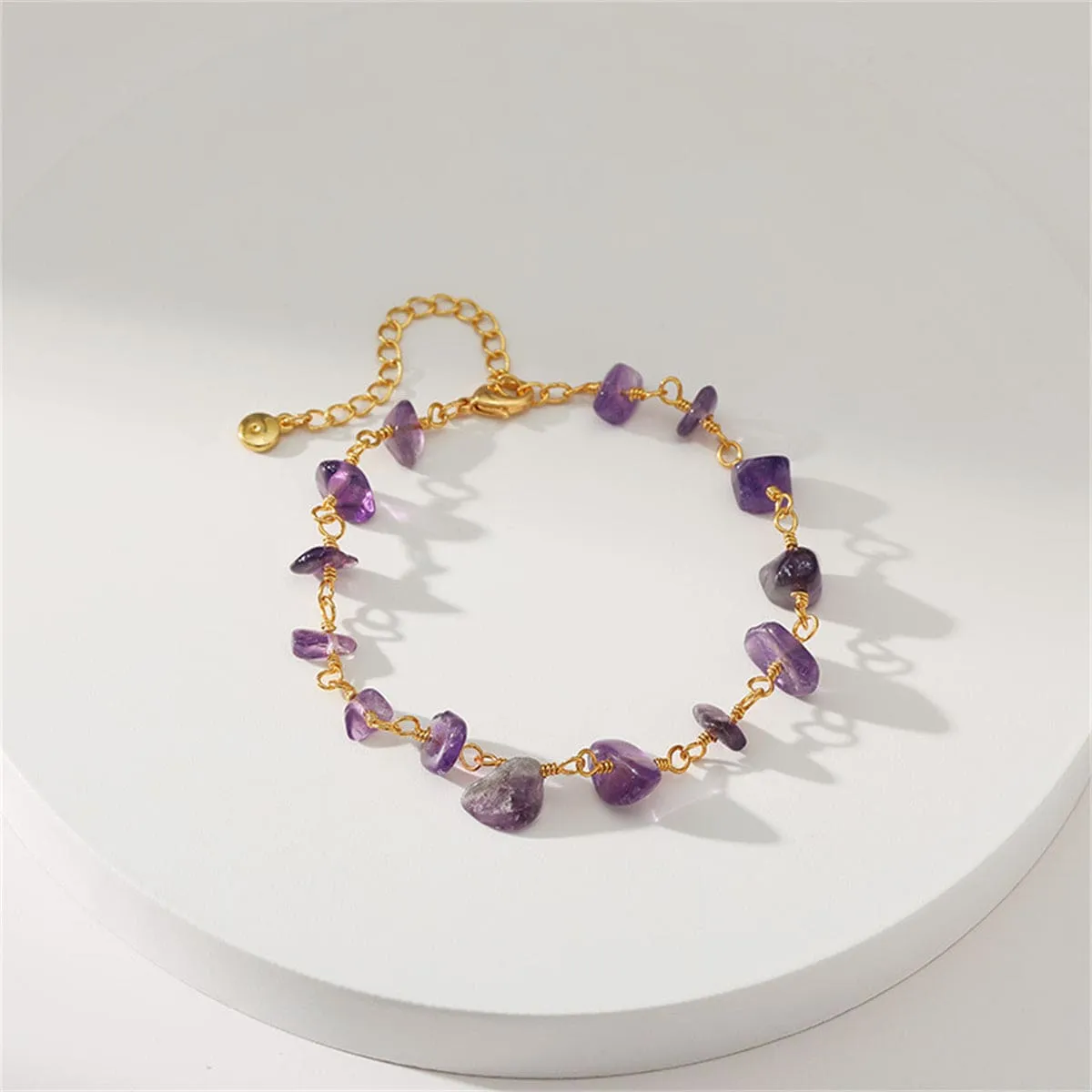 Purple Resin & Goldtone Bracelet sold by Zulily product image thumbnail 5