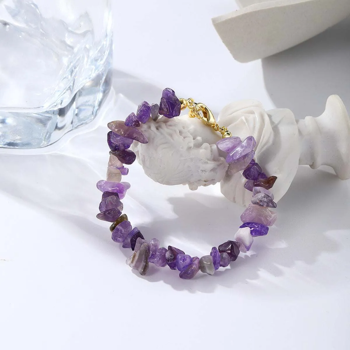 Purple Resin & Goldtone Bracelet sold by Zulily product image thumbnail 2